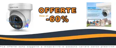 Telecamera IP PTZ VIKYLIN 4K 8MP POE Zoome 5X Visione Notturna AI