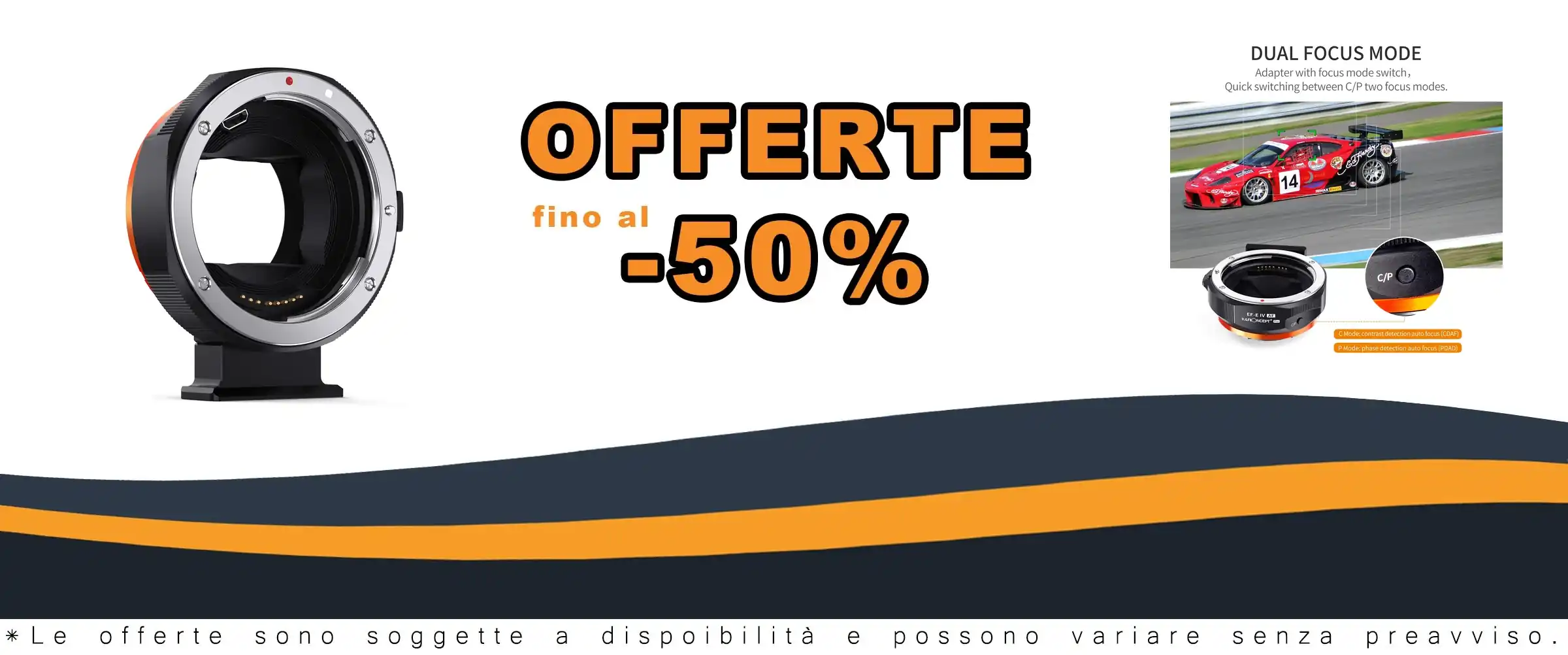 Adattatore di montatura K&F Concept per sistema EF/S a E mount, compatibile con Canon e Sony.