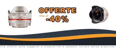Samyang 7.5mm F/3.5 UMC FishEye MFT per MicroQuattroTerzi Argento