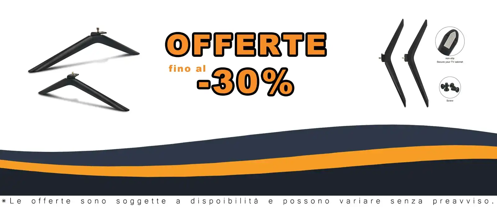 Base per TV 4K Hisense adatta a 75R6E3